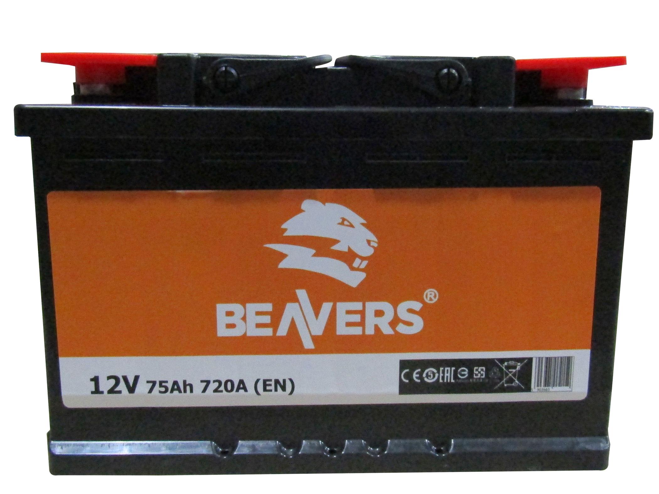 Аккумулятор BEAVERS 6СТ-75 L+ 720А - фото 4