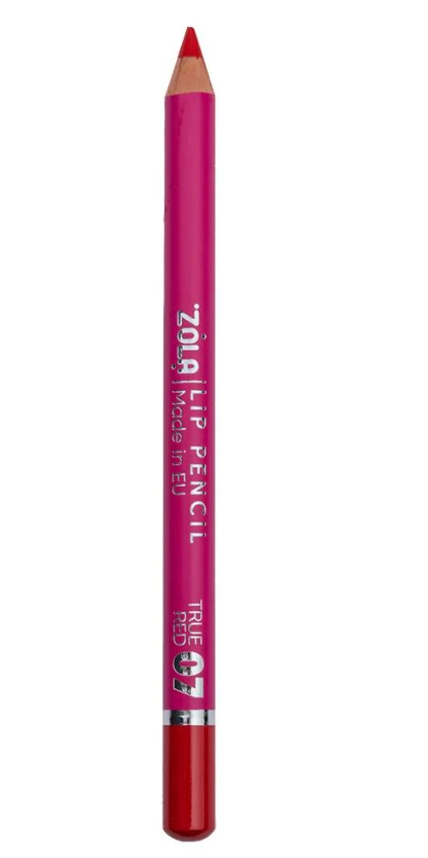 Карандаш для губ Zola Lip Pencil 07 True Red Классический красный
