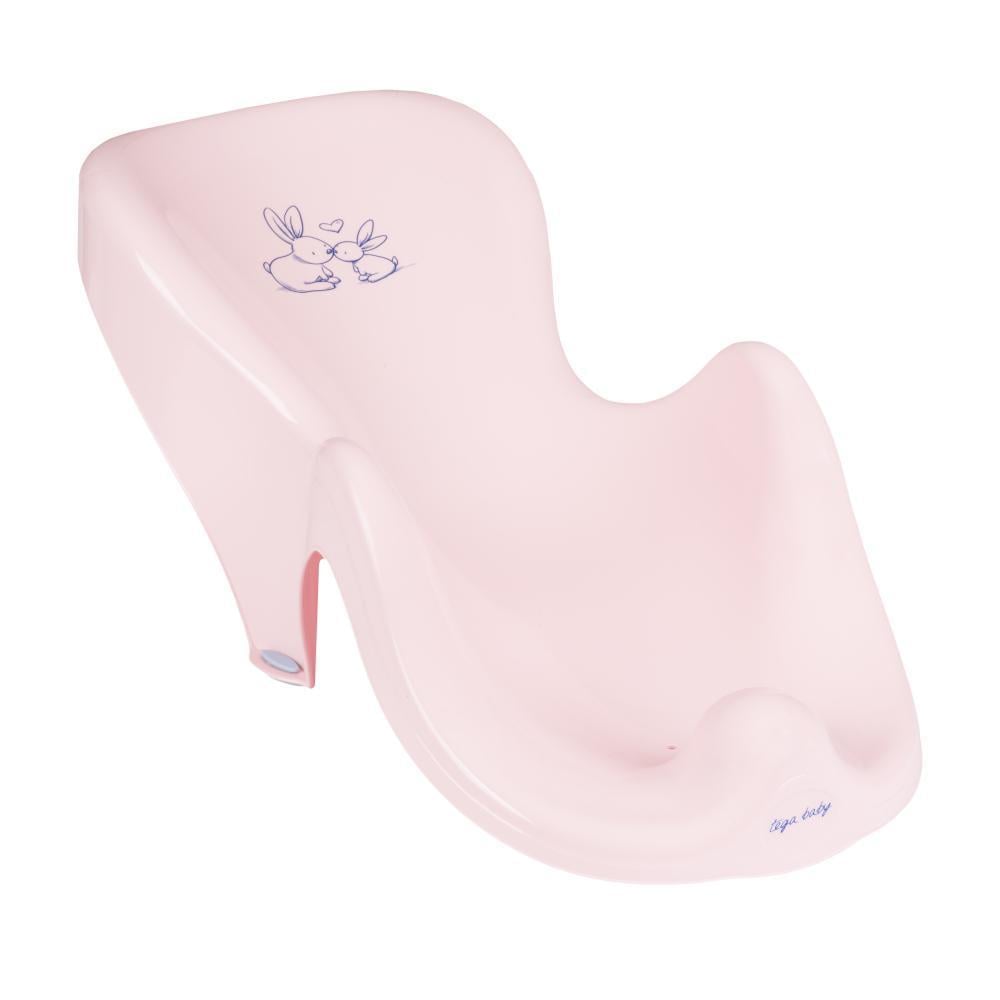 Детская горка для купания в ванночку Tega Baby "Кролики" пластиковая Розовый (T8726)
