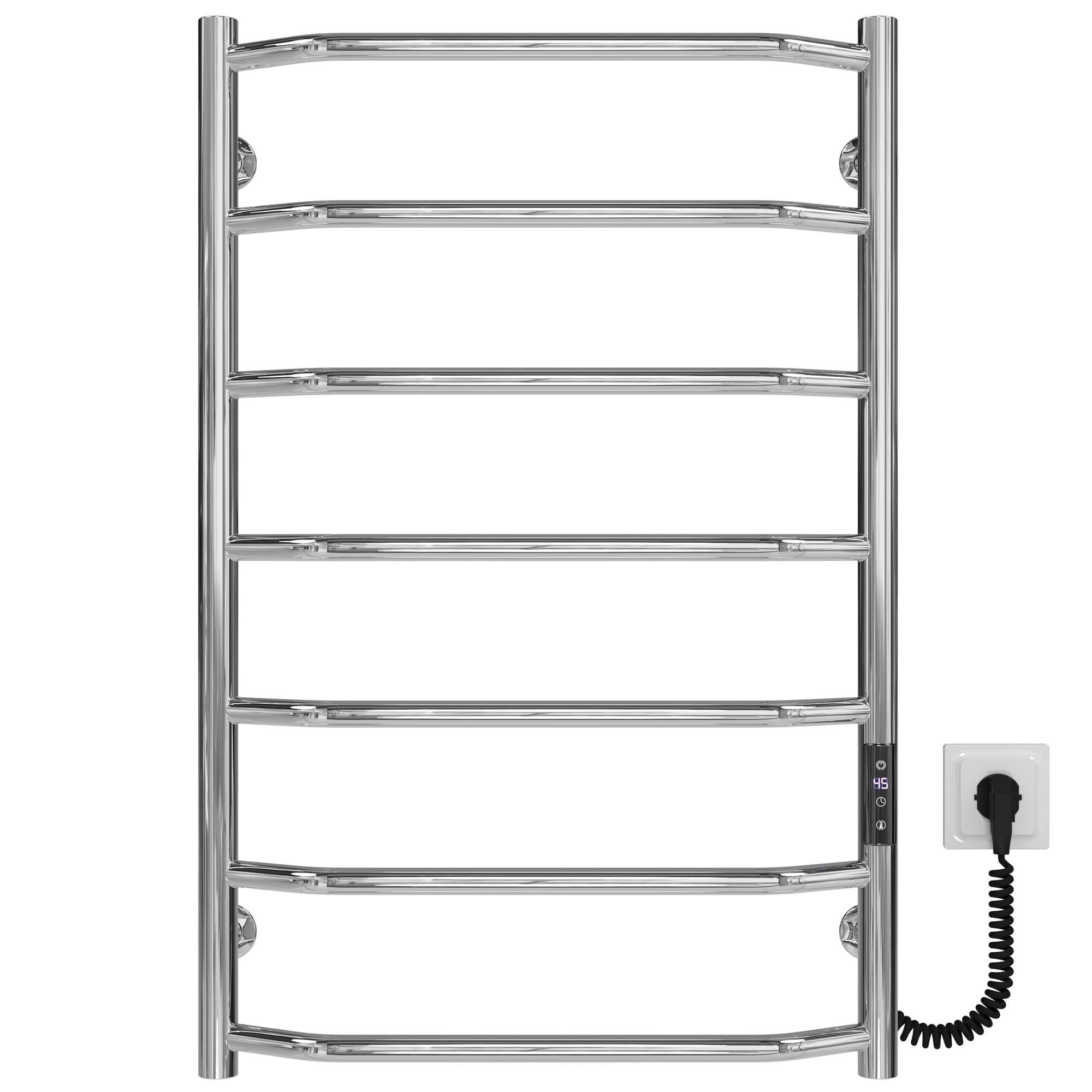 Полотенцесушитель электрический Deffi Трапеция П7 JD03 правое подключение нержавеющая сталь 500х800 мм Хром (C.TR.80.50.7.E.C.R.1)