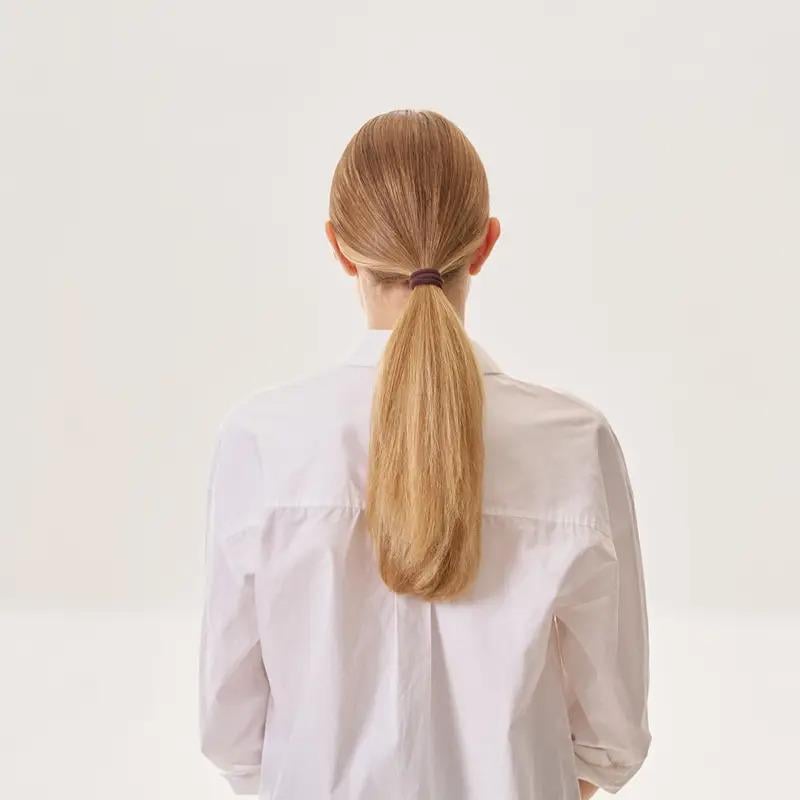 Набір жіночих гумок для волосся хвостів пучків м'які еластичні спандекс міцні однотонні 50 шт. Коричневий - фото 5 Набір жіночих гумок для волосся хвостів пучків м'які еластичні спандекс міцні однотонні 50 шт. Коричневий - фото 5