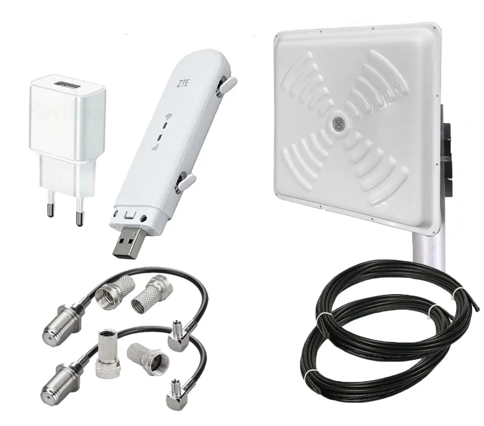 Інтернет комплект 4G з Wi-Fi модемом ZTE MF79U та антена 4G панельна MIMO Energy Maxi 2x24 dBi (1987212001)