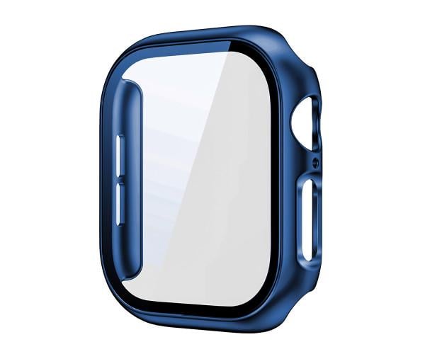Чехол с защитным стеклом Protective Cover with Glass для Apple Watch Series 10 46 мм Синий Чехол с защитным стеклом Protective Cover with Glass для Apple Watch Series 10 46 мм Синий