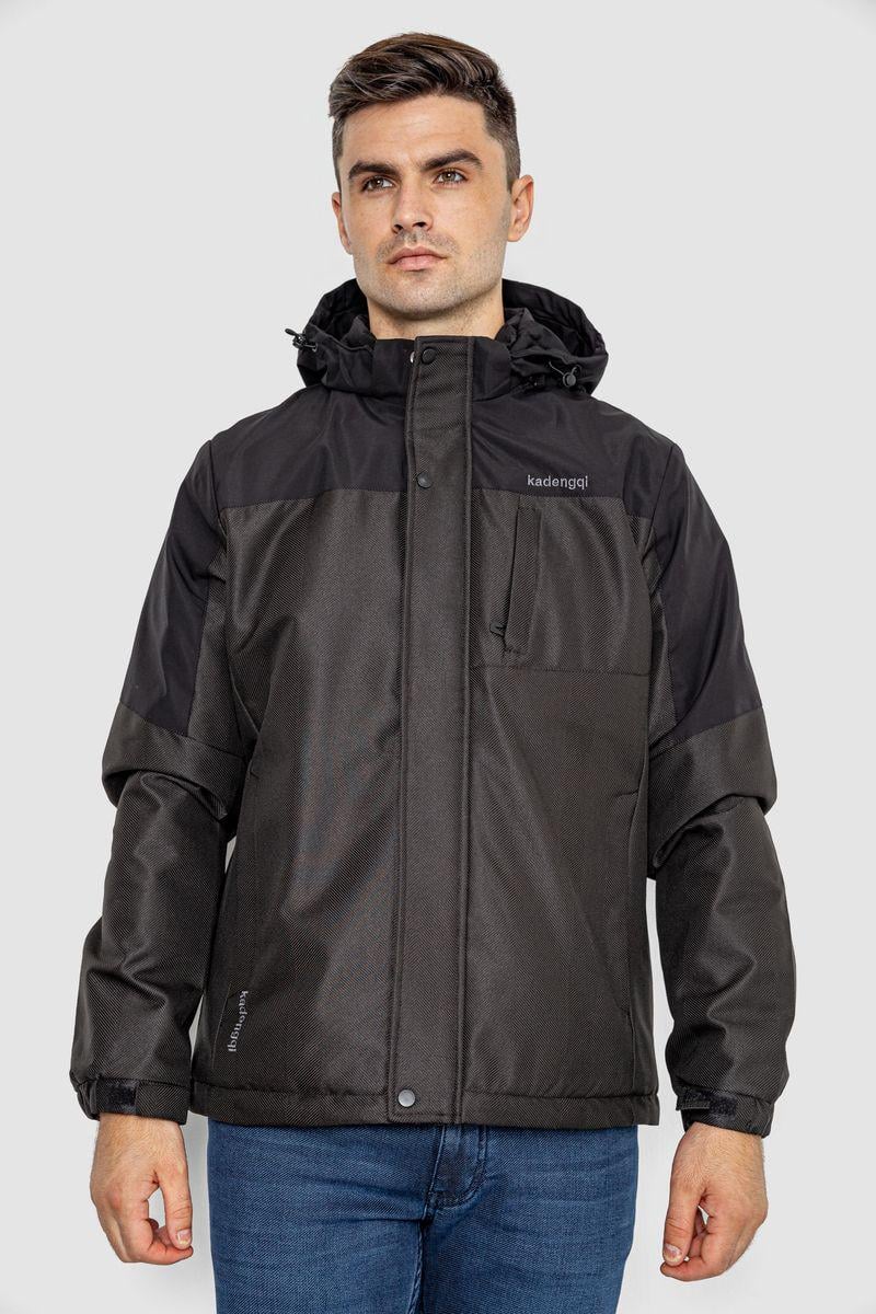 Куртка чоловіча Ager демісезонна з капюшоном L Чорний (214R61035)