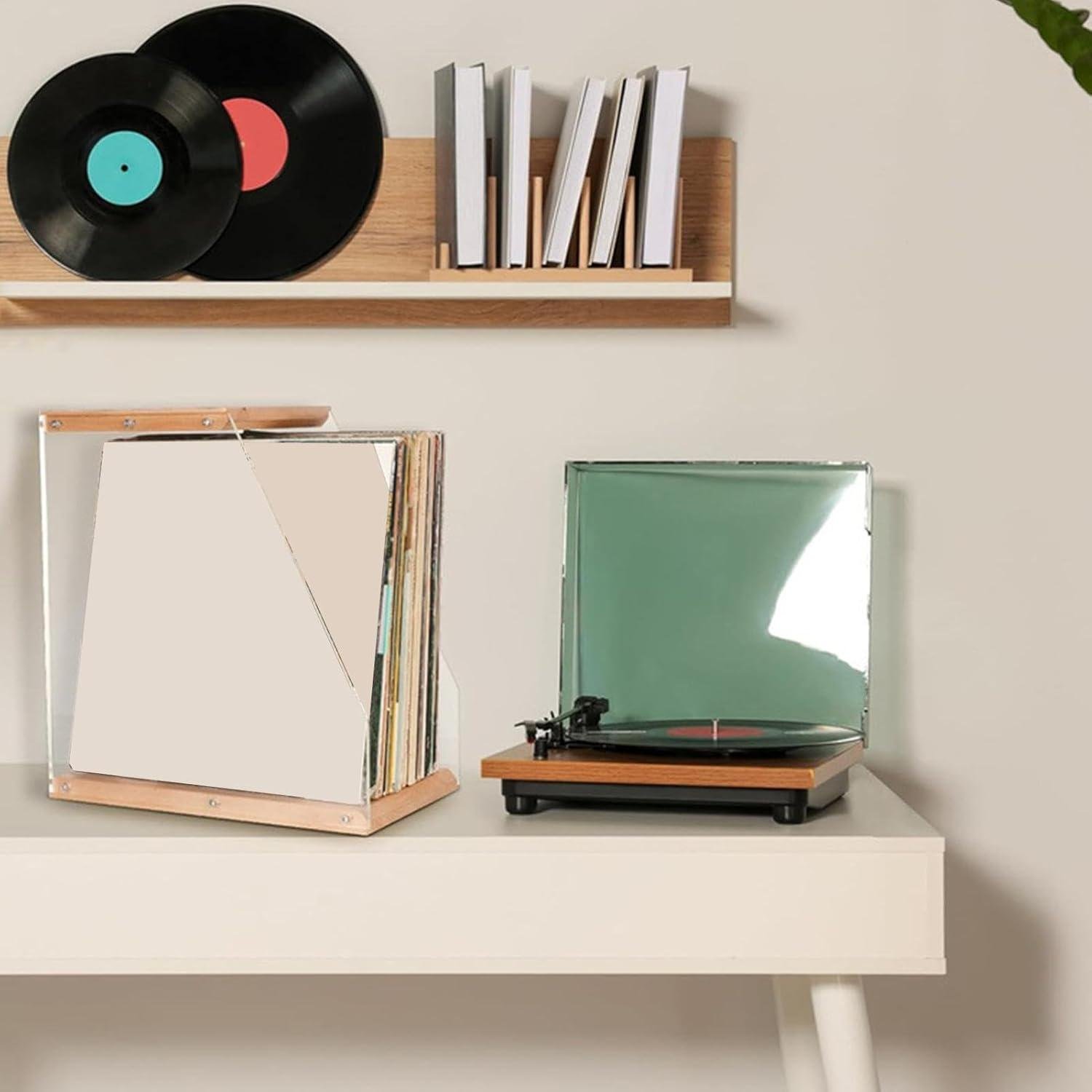 Підставка органайзер для зберігання вінілових платівок 35х33х20 Light wood (SP-100-6) - фото 5 Підставка органайзер для зберігання вінілових платівок 35х33х20 Light wood (SP-100-6) - фото 5