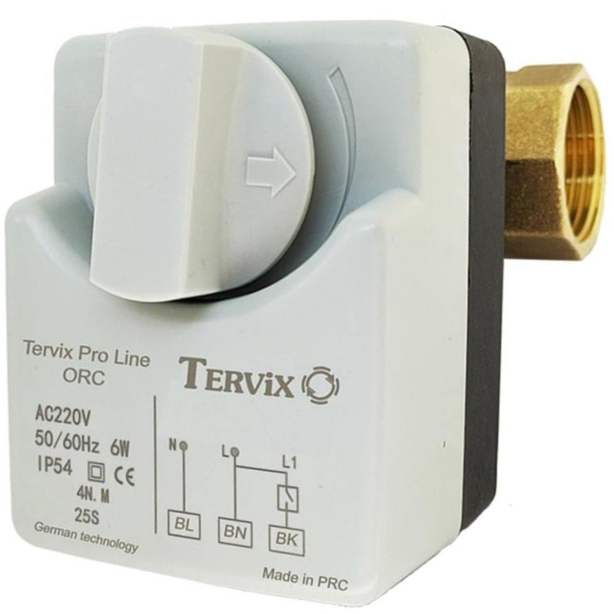 Клапан шаровой Tervix Pro Line н/о 3/4" 2-ходовой с электроприводом (5066)