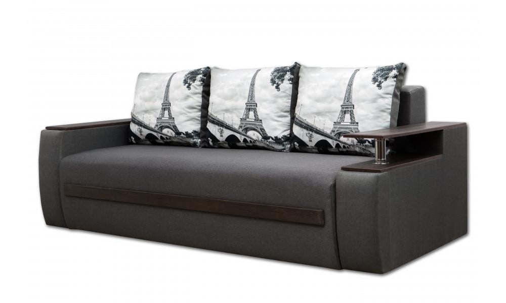 Диван Garnitur.plus Граф 95х250х100 см Сірий (DP-841)