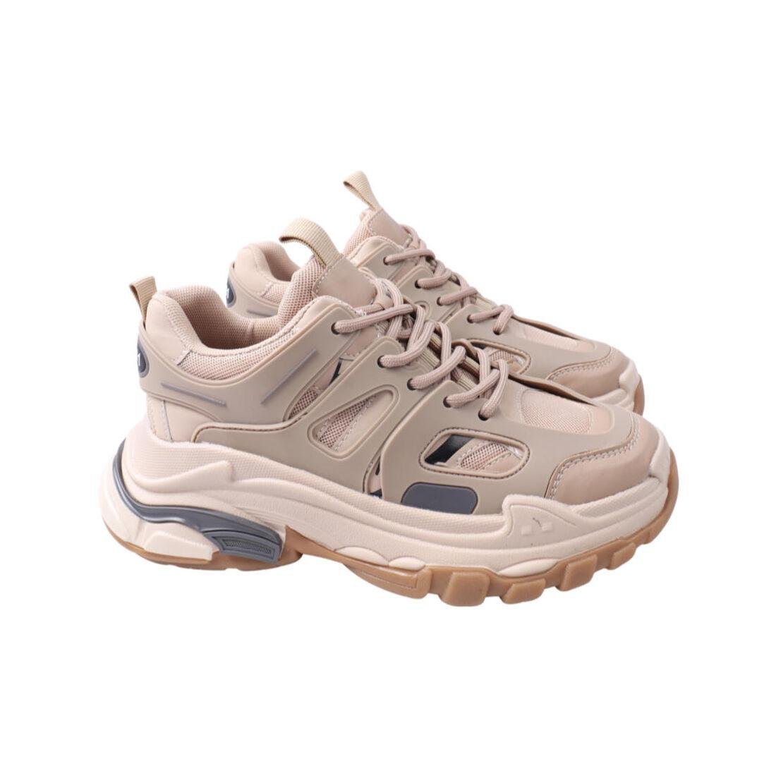 Кроссовки женские Li Fexpert текстиль р. 36 Бежевый (751-21DKH 36)