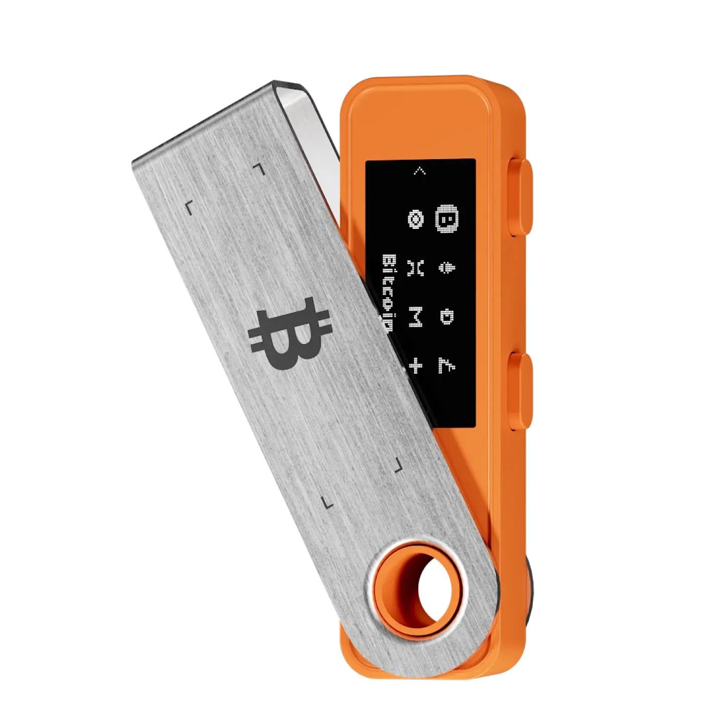 Кошелек для криптовалют Ledger Nano S Plus BTC Orange (LNSPBO)