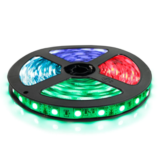 Светодиодная лента RGB Bluminar SMD 3535 12V 10W 120 LED/м IP20 5 м (12V-3535-120D-RGB-8MM)