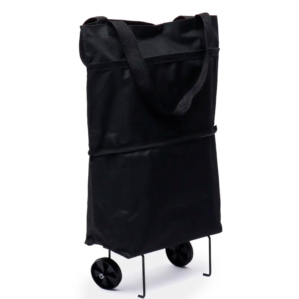 Сумка для покупок трансформер 2 колеса 54х40 см Черный (1009957-Black) Сумка для покупок трансформер 2 колеса 54х40 см Черный (1009957-Black)