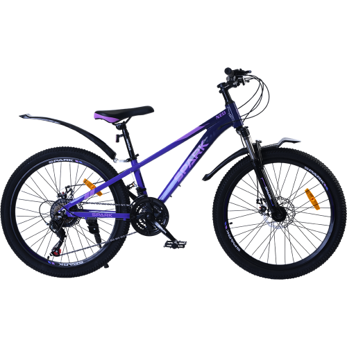 Велосипед Spark NEO колеса 24" алюминиевая рама 11" Темно-фиолетовый с фиолетовым (000239379)