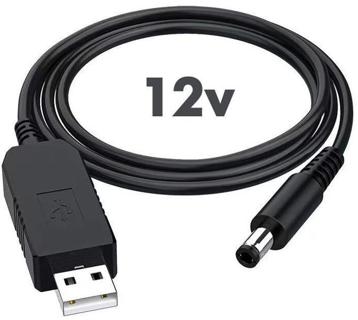 Кабель для роутера USB 5V на DC 12V 5,5х2,1 мм 1А (USBDC12V08A) - фото 2