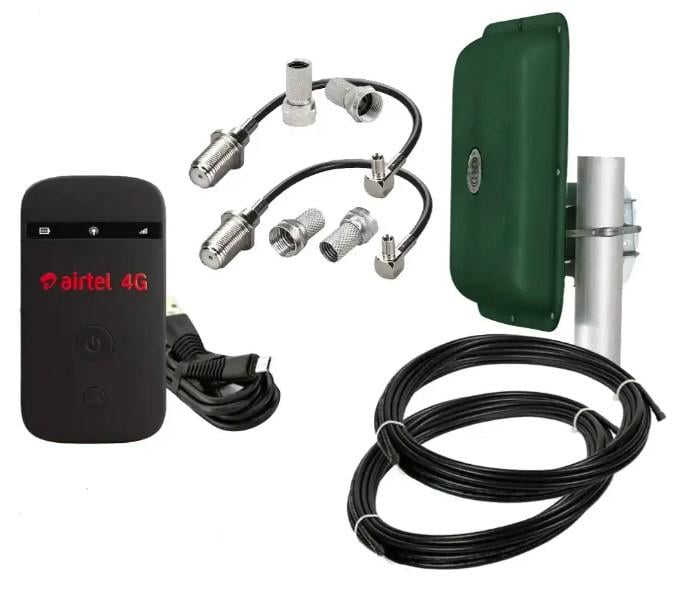 Интернет-комплект с роутером ZTE MF90 Airtel Wi-Fi 4G и антенной MIMO Green Edition ENERGY (1876830001)