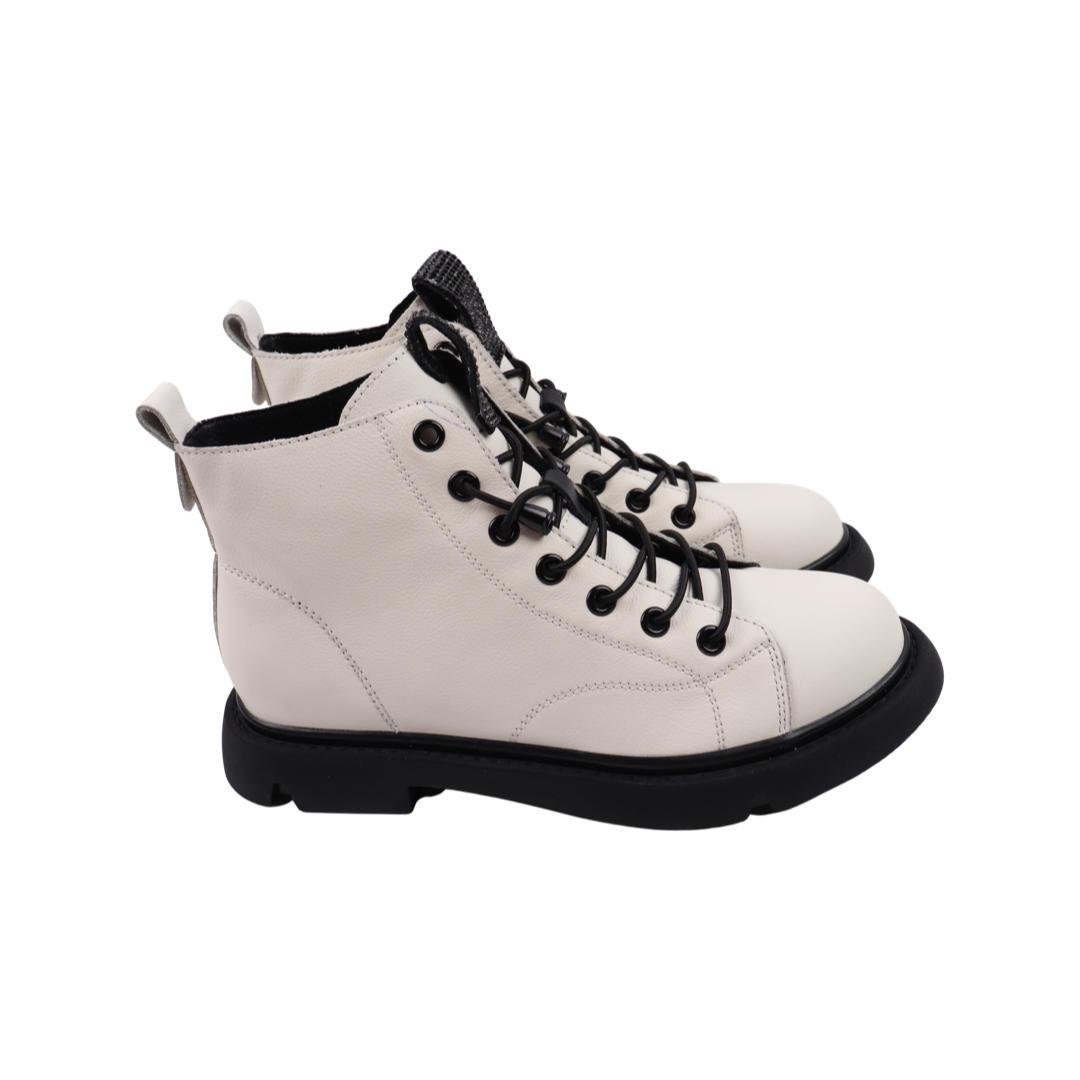 Черевики жіночі Berkonty зі шкіри р. 41 Білий (400-22DHC)