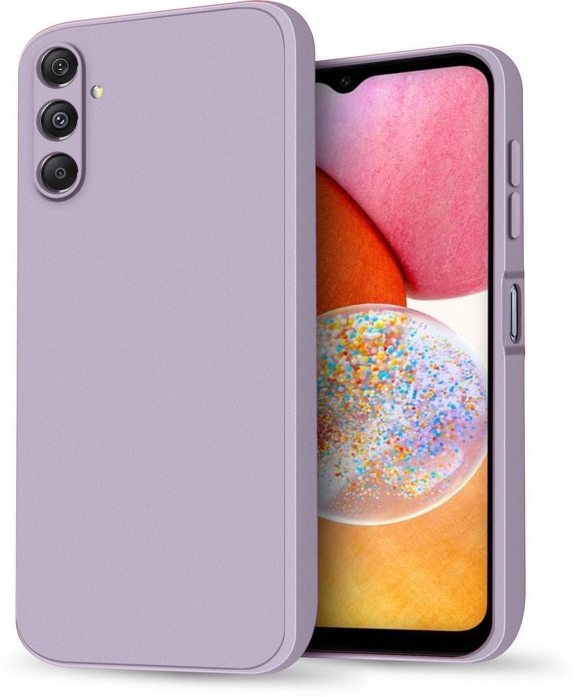 Силиконовый чехол HardCorner Samsung Galaxy A14 A145 (с микрофиброй) Lilac (35409-3B)