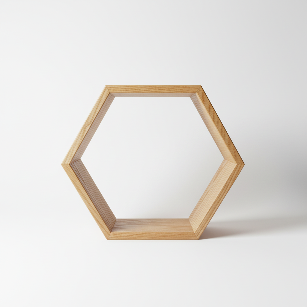 Поличка шестикутна Сота 20х23х9 см (ww25)