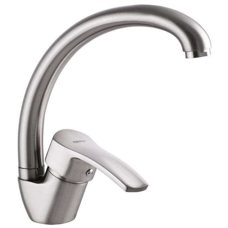 Смеситель для кухни Zerix YUB 279 нержавеющая сталь (ZX0416)