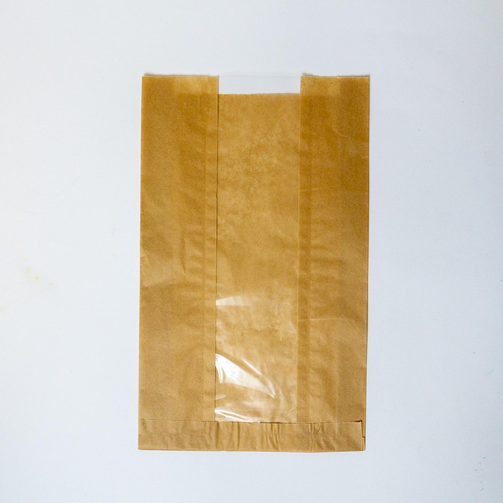 Пакет саше бумажный с прозрачным окном 220х80х360 мм 50 шт.