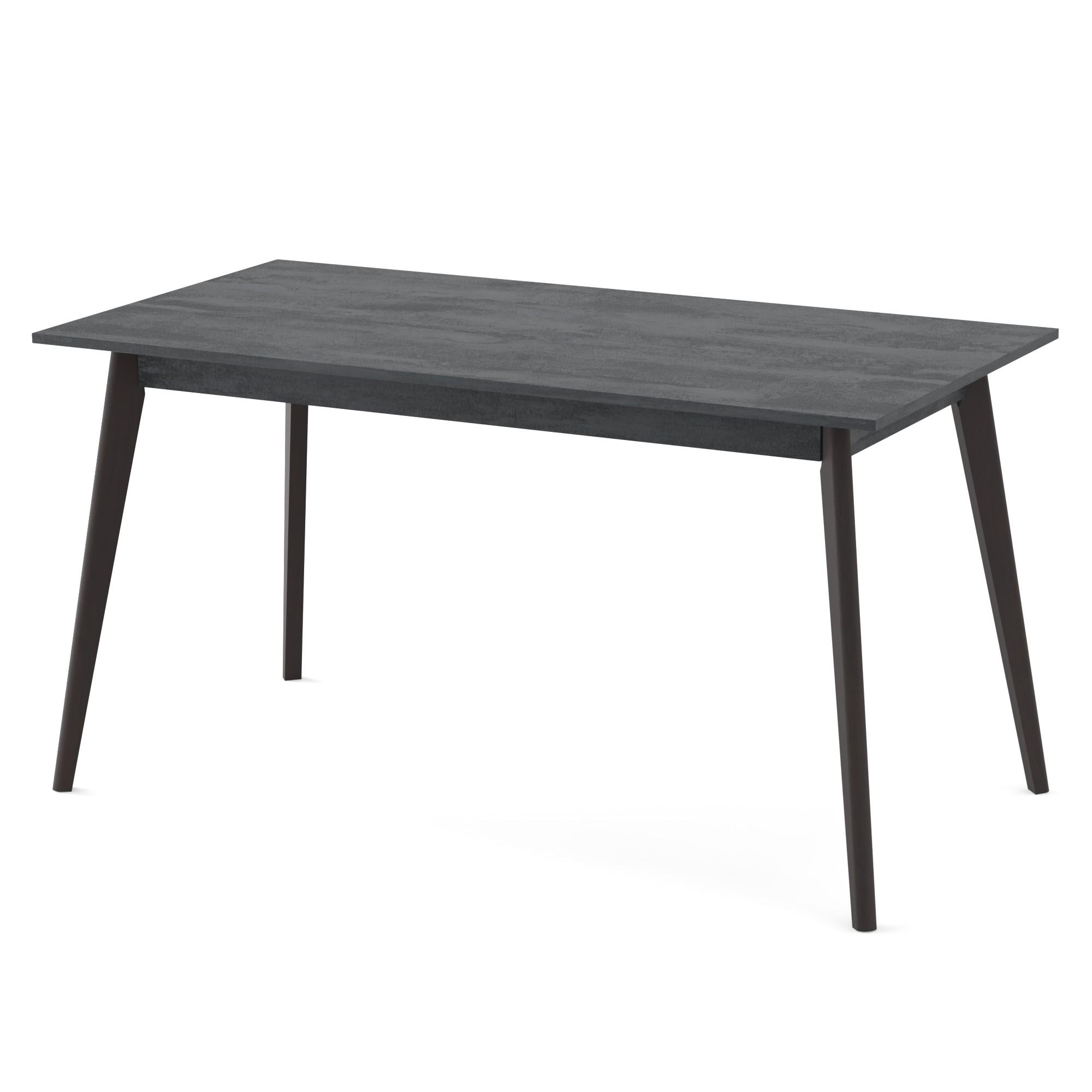 Обідній стіл Неман БОН 1380х780x18 мм Вугільний камінь/Венге (5589211)