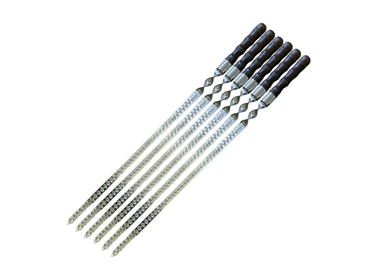 Набір шампурів для люля-кебаб Бамбук широкий 6 шт. (SKK99)