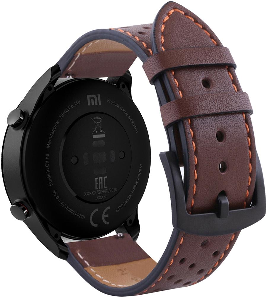 Ремешок кожаный Classico для Xiaomi Mi Watch 22 мм Brown (23124-30) - фото 1 Ремешок кожаный Classico для Xiaomi Mi Watch 22 мм Brown (23124-30) - фото 1