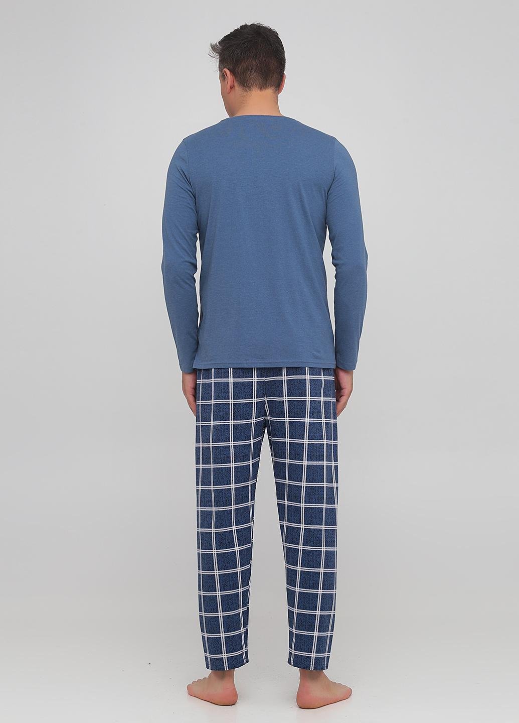 Штаны домашние Fleri F70015-29 S Синий - фото 2 Штаны домашние Fleri F70015-29 S Синий - фото 2