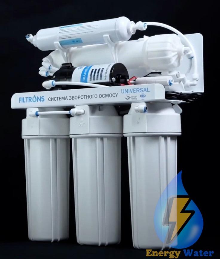 Фільтр для води зворотний осмос 5-ступінчастий Filtrons Universal з помпою - фото 9