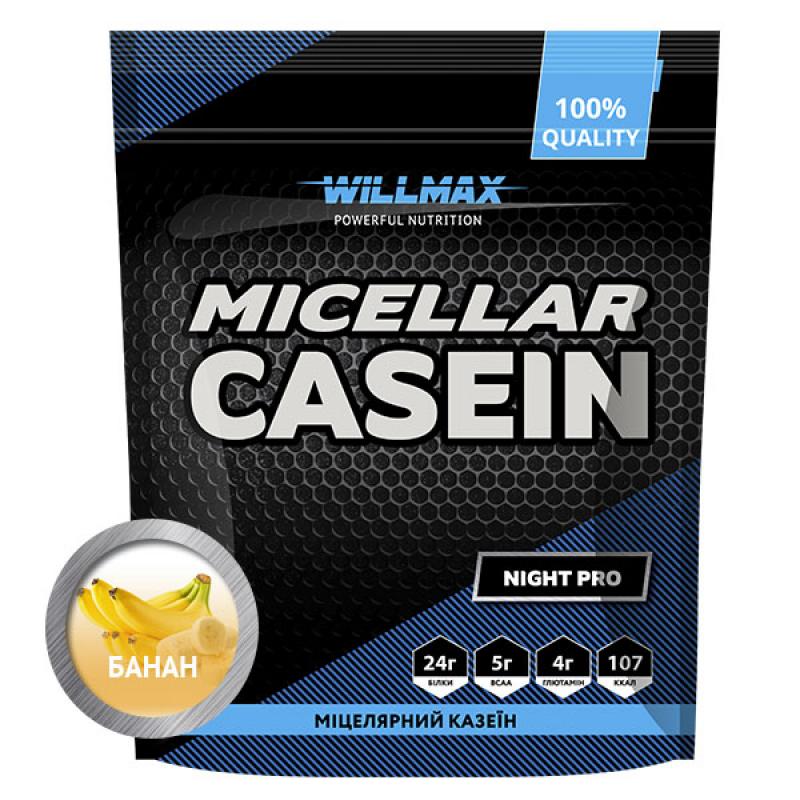 Протеин мицеллярный казеин Willmax Micellar Casein 80% 900 г Банан (10861-01)