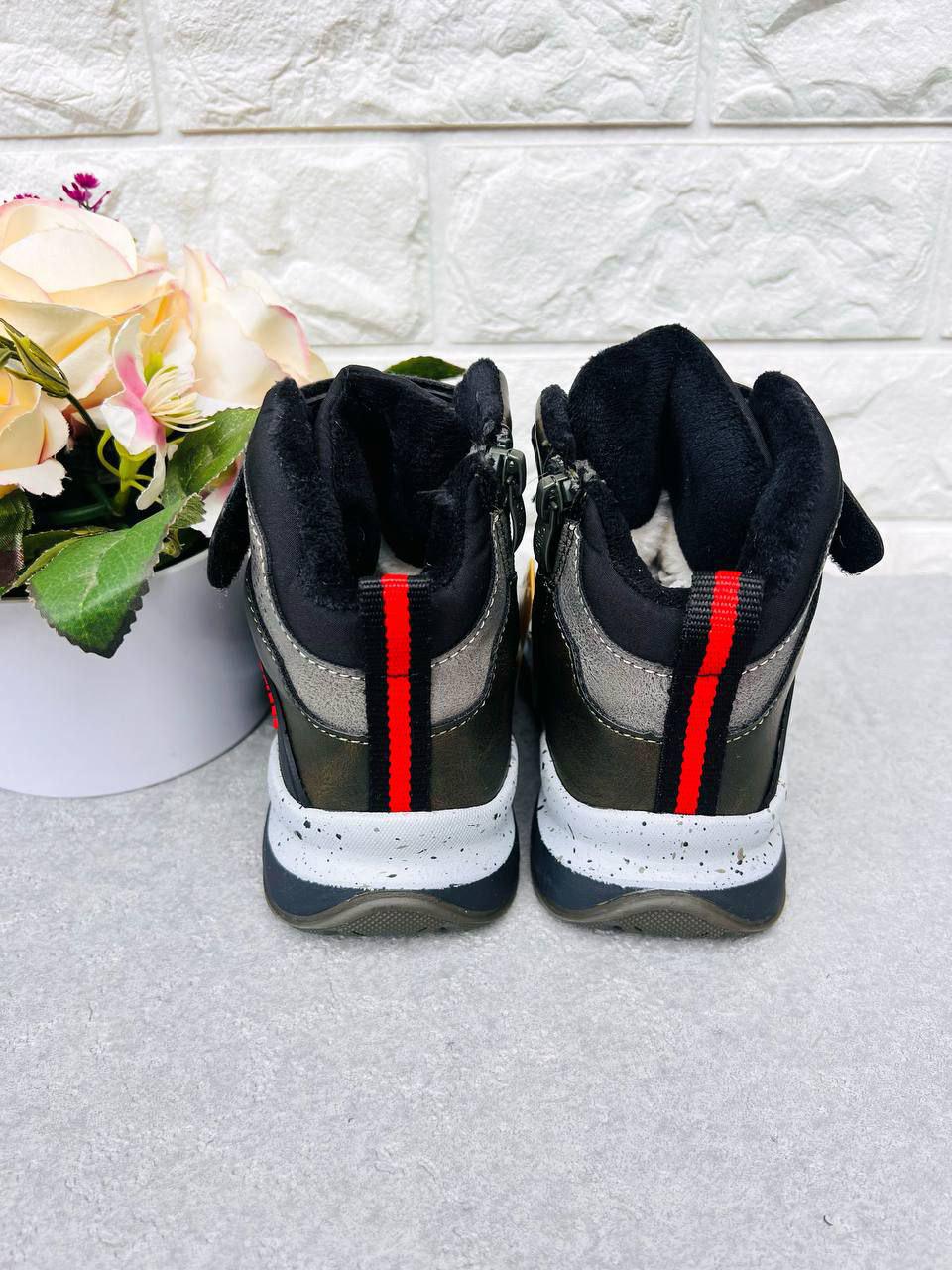 Черевики для хлопчика зимові Clibee 1883 р. 28 18,3 см Хакі (1883) - фото 3 Черевики для хлопчика зимові Clibee 1883 р. 28 18,3 см Хакі (1883) - фото 3