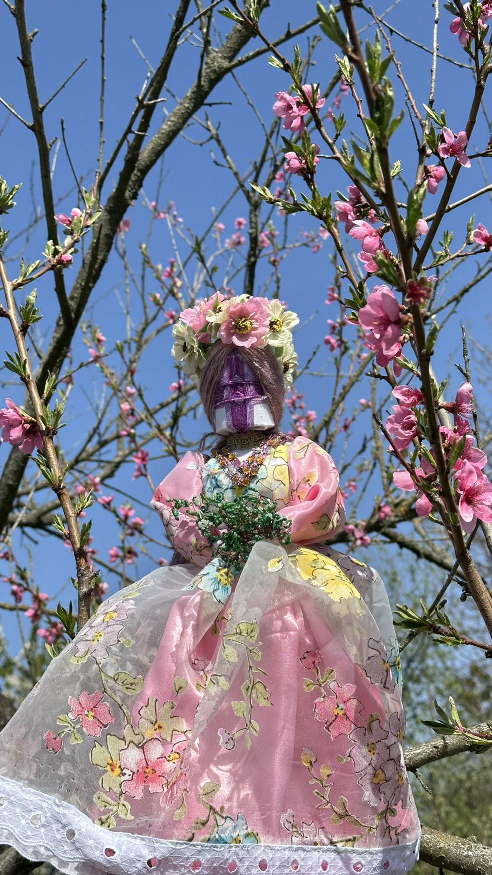 Лялька мотанка ручної роботи MTNK 43 см Різнокольоровий (27480)