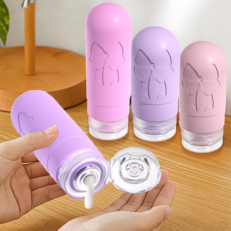 Набор дорожных баночек емкости для путешествий силиконовые 4 шт. 60 и 90 мл в косметичке Фиолетовый (113_4_0_1С) - фото 6 Набор дорожных баночек емкости для путешествий силиконовые 4 шт. 60 и 90 мл в косметичке Фиолетовый (113_4_0_1С) - фото 6