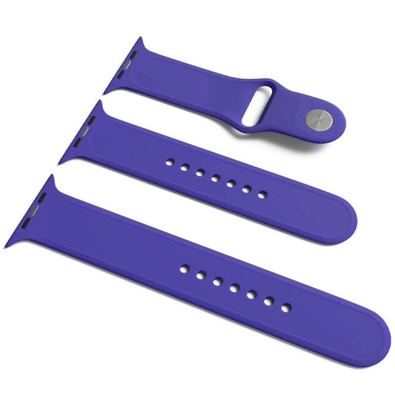 Ремінець силіконовий для Apple Watch Sport Band 38/40/41 S/M & M/L 3pcs Фіолетовий/Ultra Violet (00000032192_48)