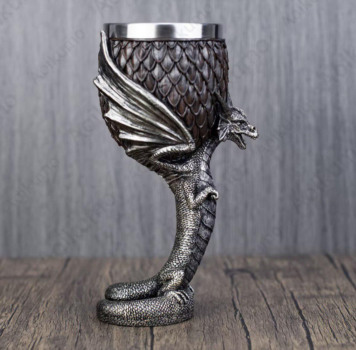 Бокал дракон с крыльями Виверна Летучий 170 мл - фото 4 Бокал дракон с крыльями Виверна Летучий 170 мл - фото 4