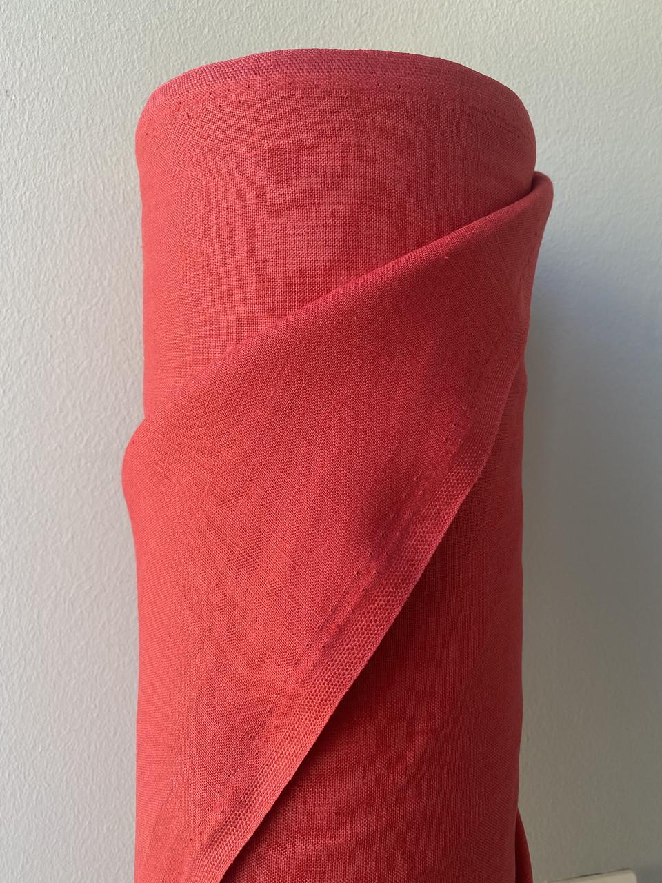 Ткань костюмная LINEN PLUS льняная 143 см 1427 Красный - фото 4 Ткань костюмная LINEN PLUS льняная 143 см 1427 Красный - фото 4