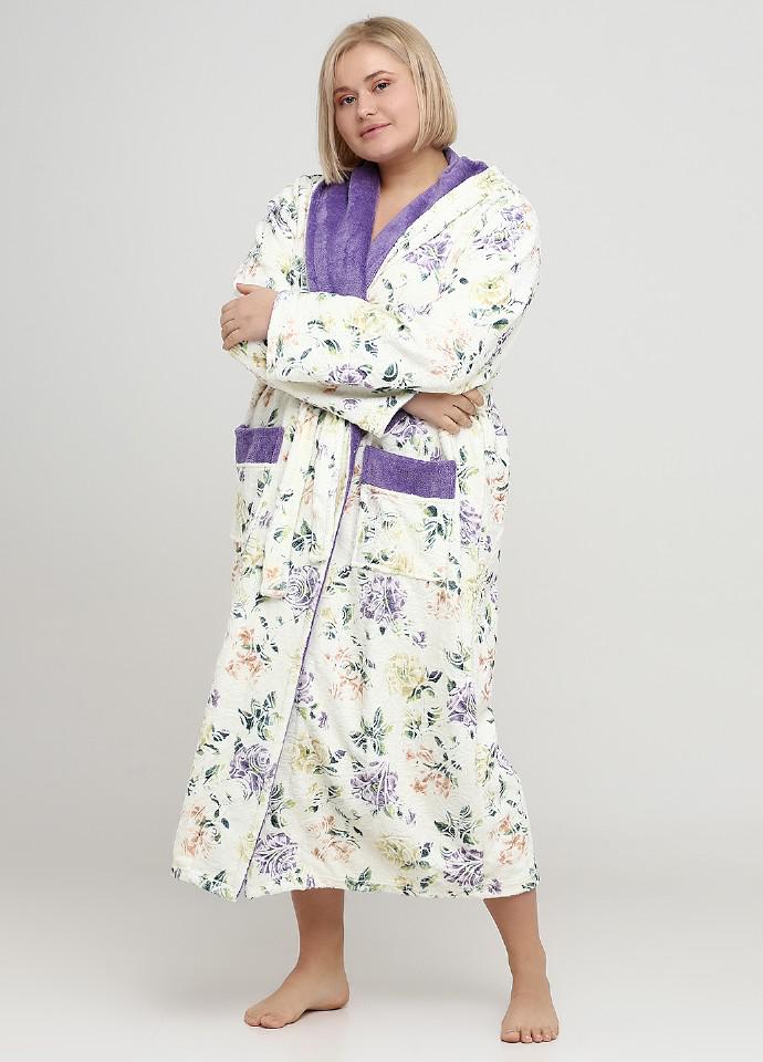 Халат Wild Love 6XL Різнокольоровий/Бузковий (7)