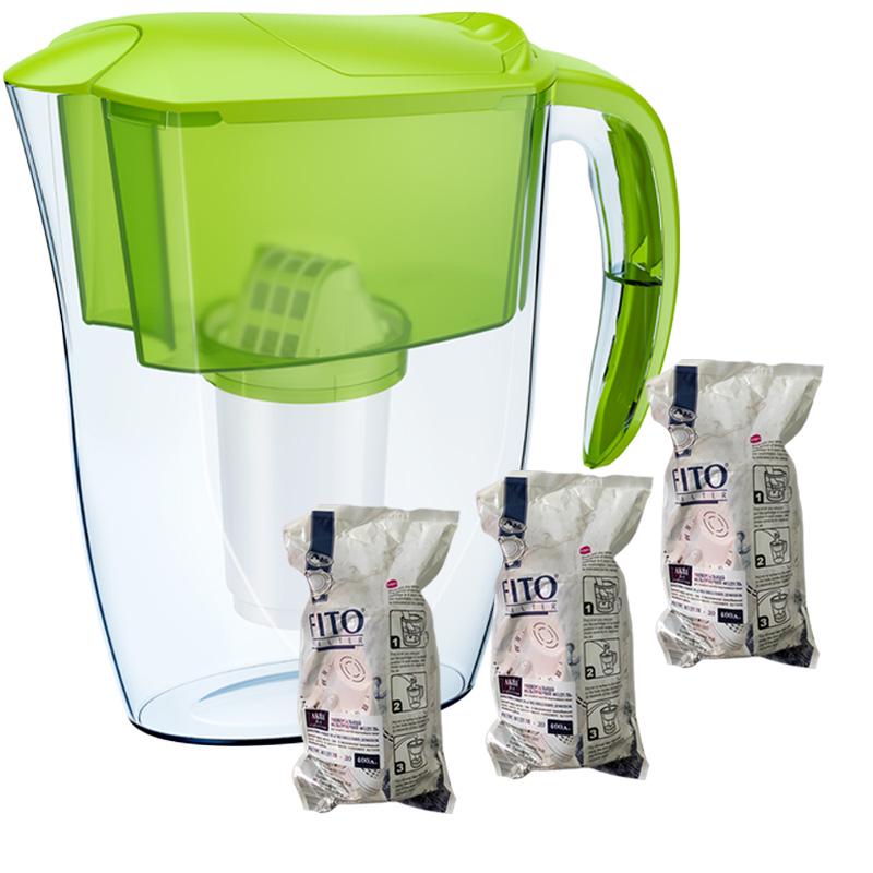 Фильтр-кувшин Аквафор Смайл три модуля Фито Фильтр Лимонный (999900012)