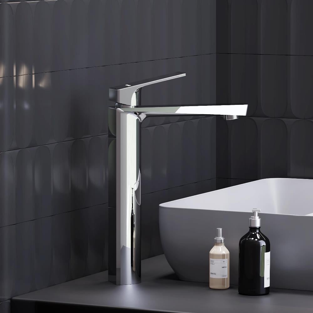 Змішувач для умивальника Damixa Merkur 400250000 високий одноважільний Хром (225439) - фото 2 Змішувач для умивальника Damixa Merkur 400250000 високий одноважільний Хром (225439) - фото 2