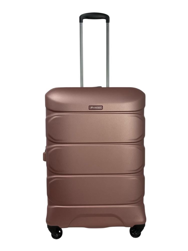 Валіза середня Airtex 748 полікарбонат M Рожевий