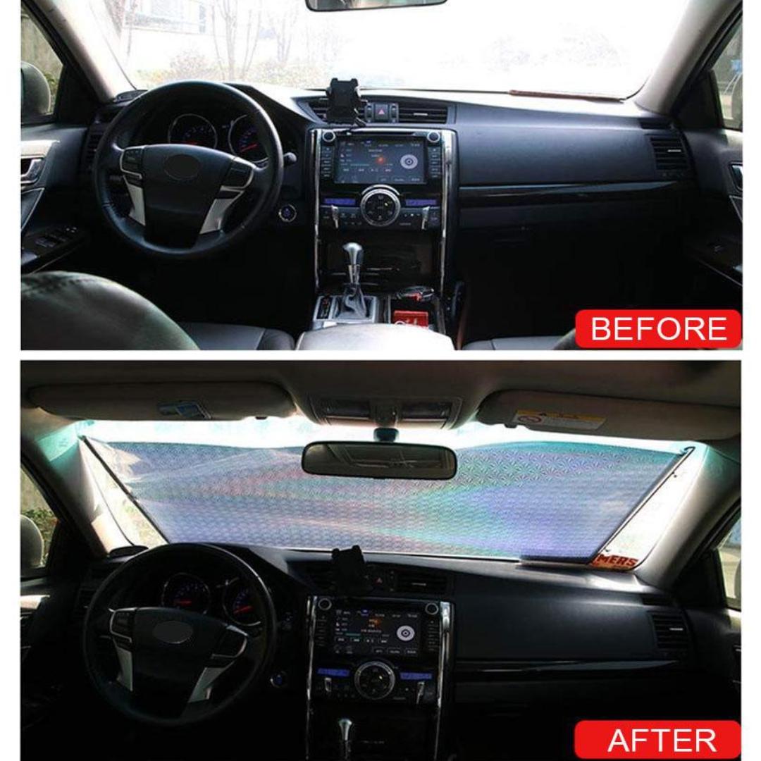 Шторка сонцезахисна RolerProtect на скло авто на присосках 50х125 см Срібний - фото 5 Шторка сонцезахисна RolerProtect на скло авто на присосках 50х125 см Срібний - фото 5