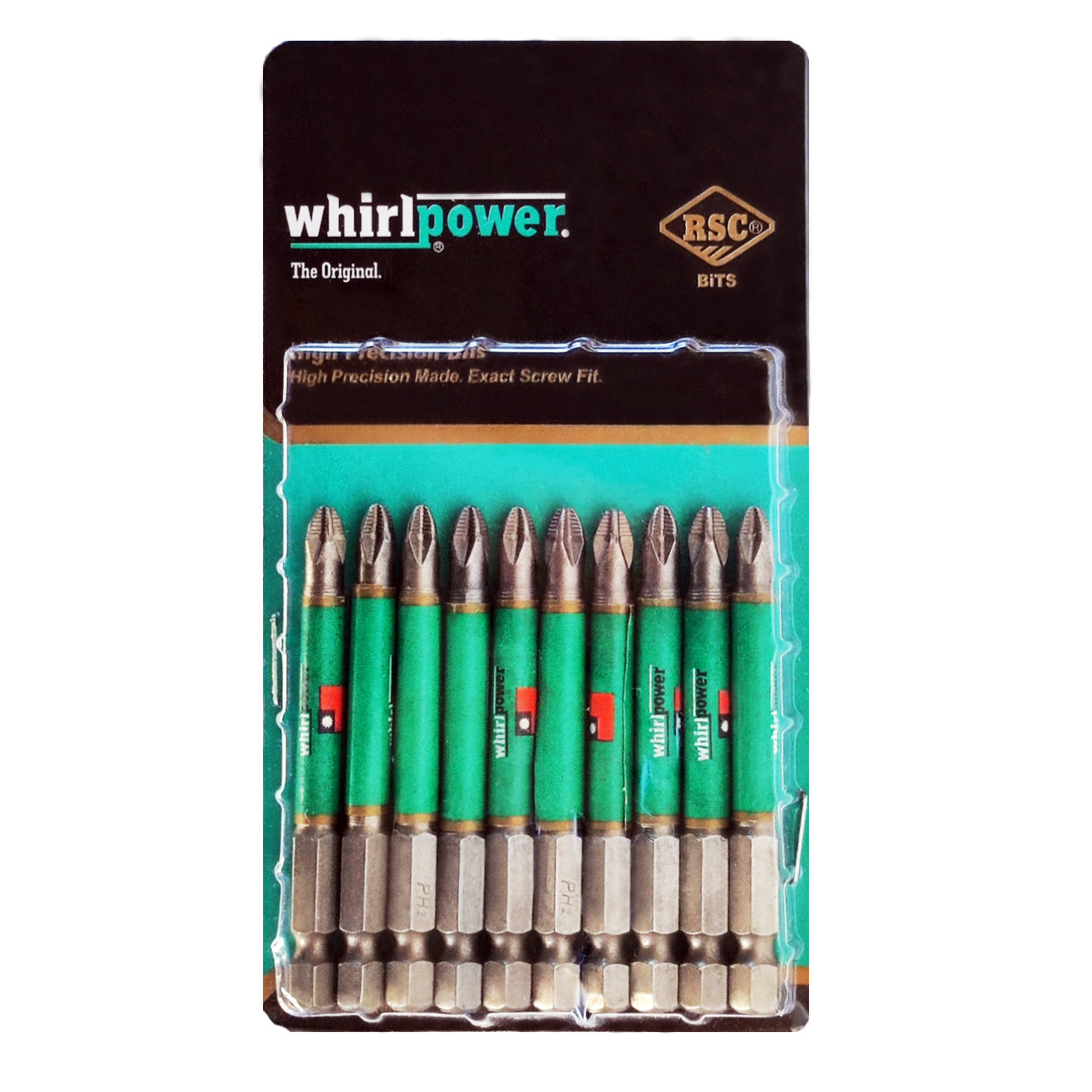 Біти Whirlpower PH2х70 мм 10 шт. (51508)