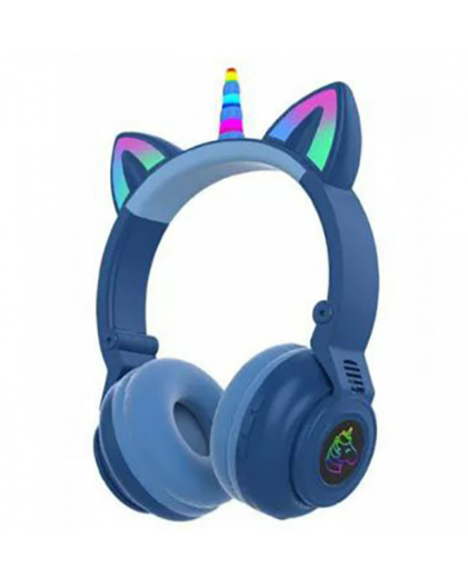 Наушники детские беспроводные Единорог Cat STN-27 LED Bluetooth (21724904)