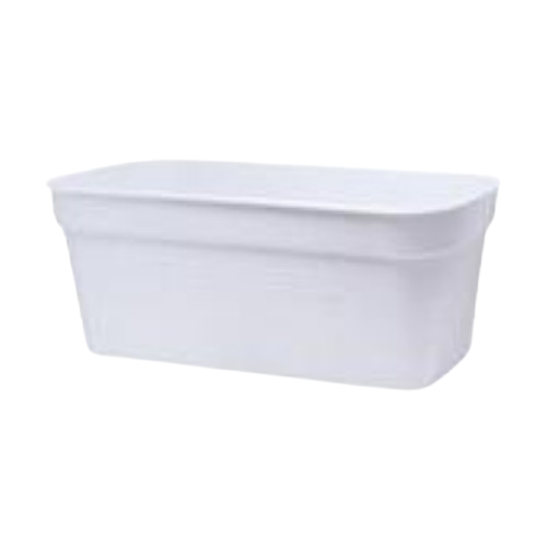 Вазон балконний Алеана Глорія 40x18 см Білий (УТ000101896) Вазон балконний Алеана Глорія 40x18 см Білий (УТ000101896)