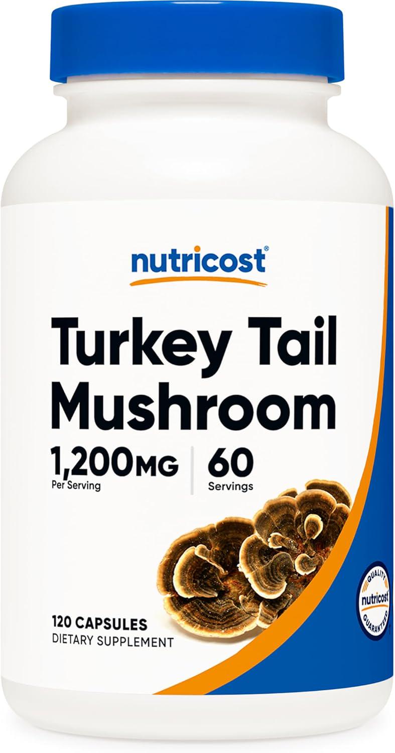 Трутовик разноцветный Nutricost Turkey Tail Mushroom 1,200 mg 120 капс.