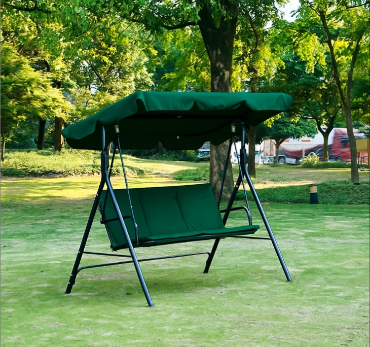 Качели LEOBRO водонепроницаемая с навесом 176х168х114 см Зеленый (LBSW3-D1-GRN) - фото 2 Качели LEOBRO водонепроницаемая с навесом 176х168х114 см Зеленый (LBSW3-D1-GRN) - фото 2