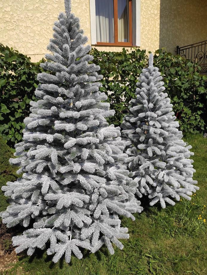 Штучна ялинка лита Буковельська засніжена з підставкою 2,50 м Зелений/Білий (NYT15287) - фото 4