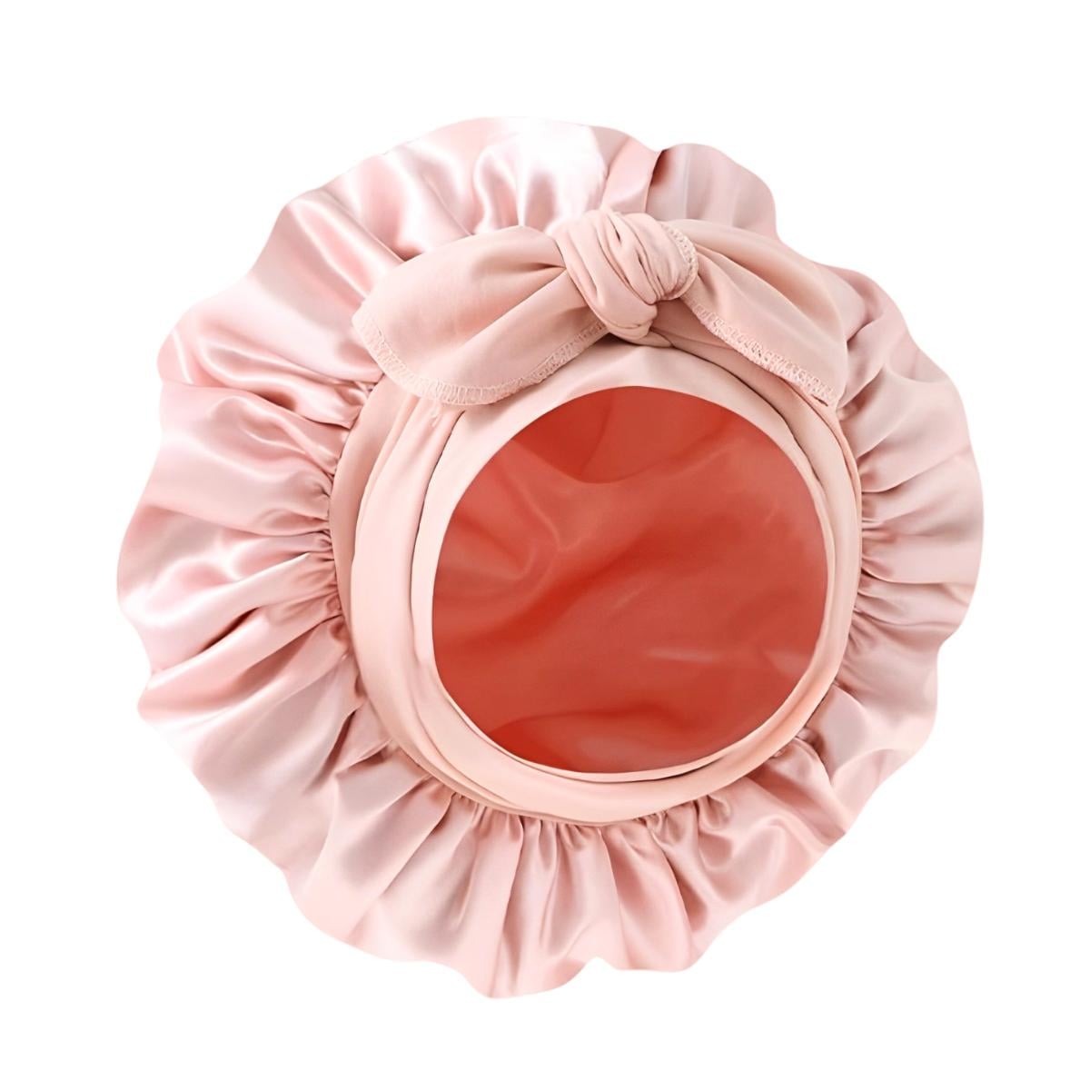 Шапочка BonnetSilk ночная атласная для защиты волос Розовый (877)