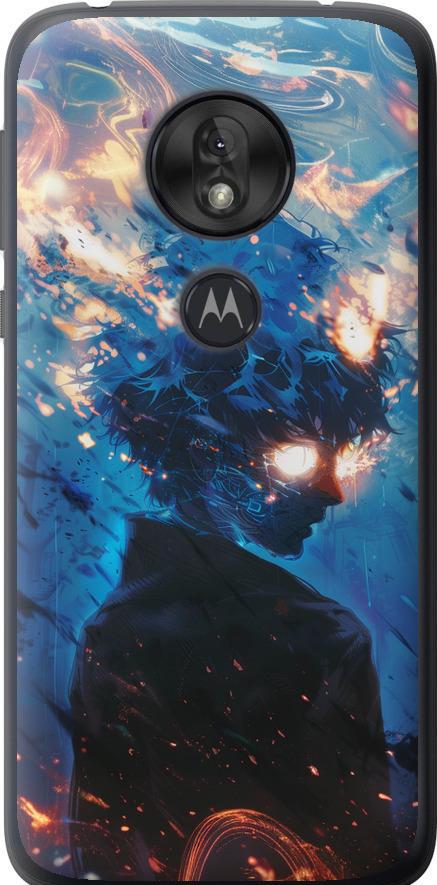 Чехол на Motorola Moto G7 Play Сатору Годжо (6129u-1656-42517) Чехол на Motorola Moto G7 Play Сатору Годжо (6129u-1656-42517)