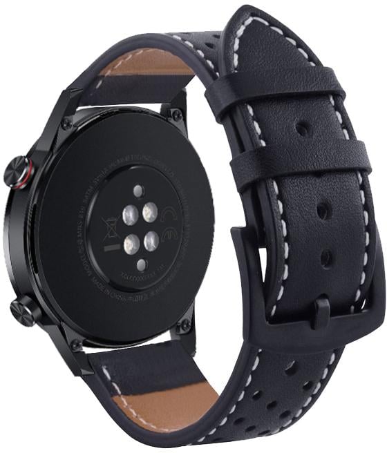 Ремешок кожаный Classico для Honor Magic Watch 2 Black (16922)