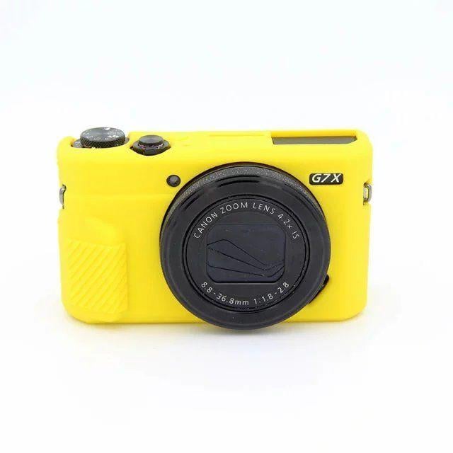 Чехол защитный силиконовый для фотоаппаратов Canon G7X Mark II Желтый